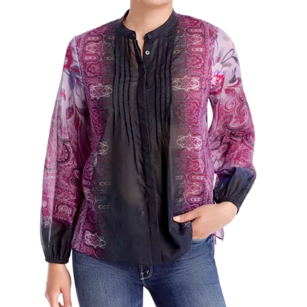 Kobi Halperin Jodie Mixed Print Blouse